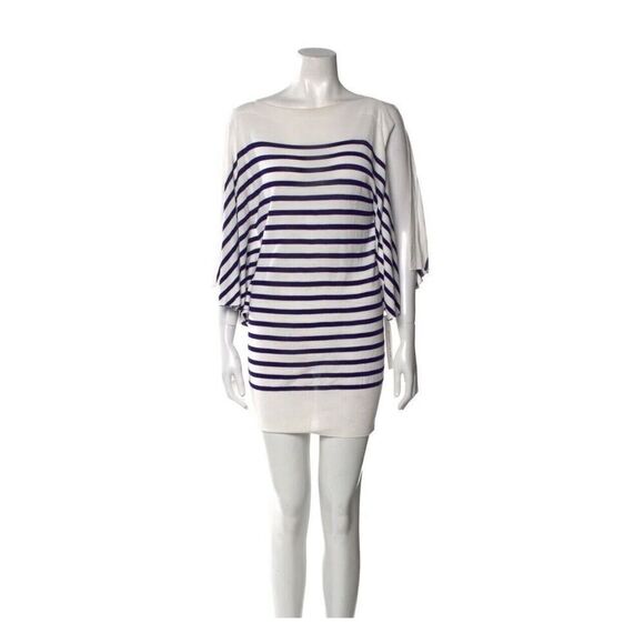Jean Paul Gaultier VTG 2000s Collection Striped Sweater Bateau Neck Size Large - Picture 1 of 6